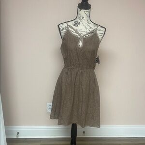Angie Brown Mini Dress